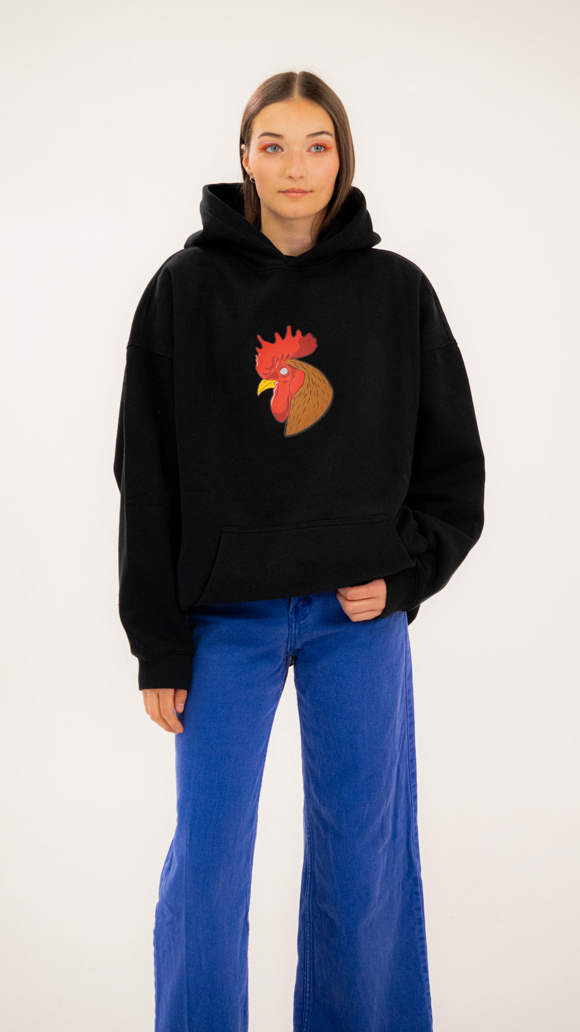 Hoodies noir oversized