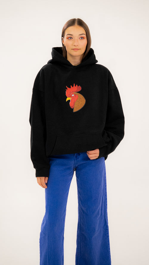 Hoodies noir oversized