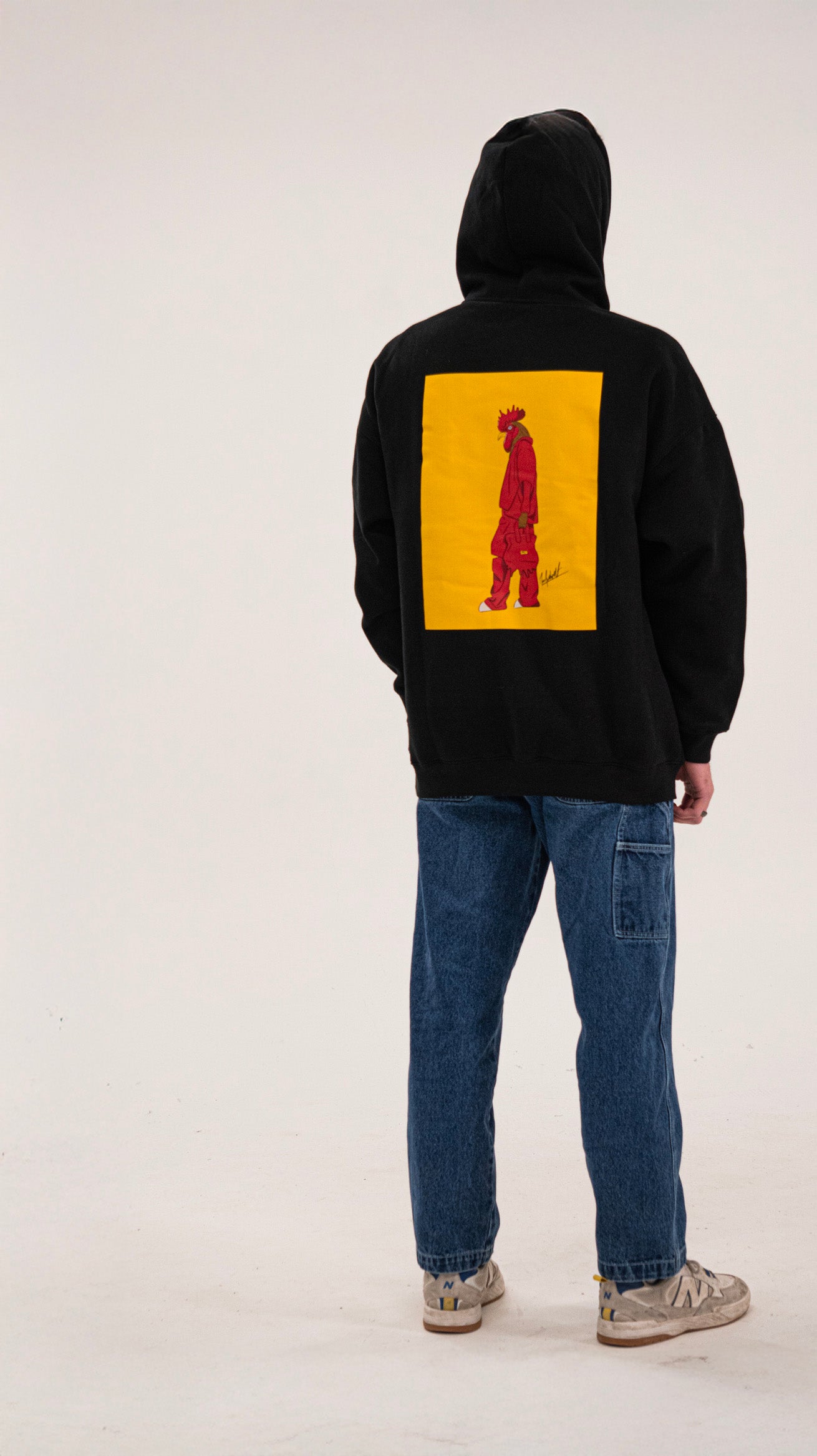 Hoodies noir oversized