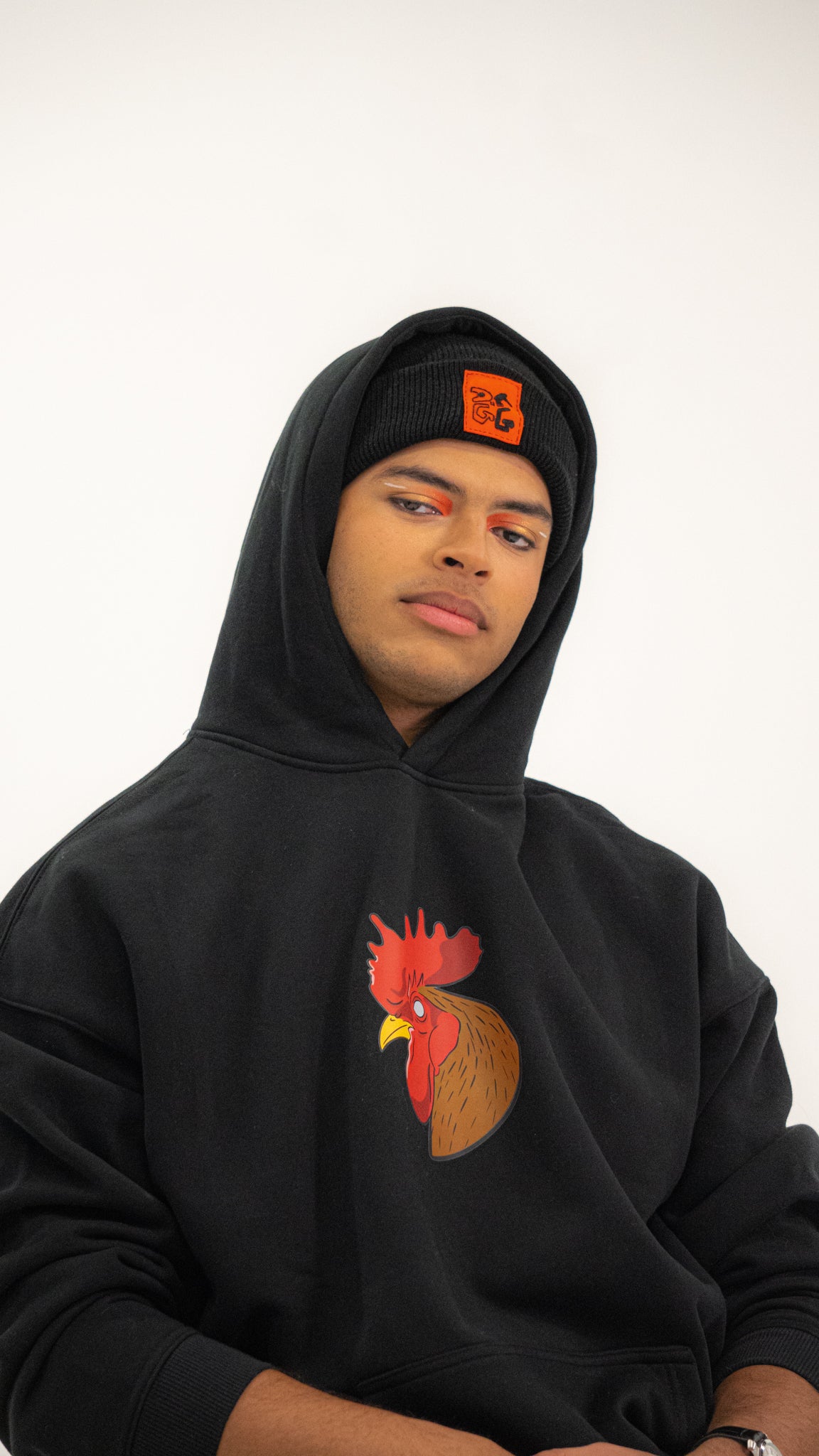 Hoodies noir oversized