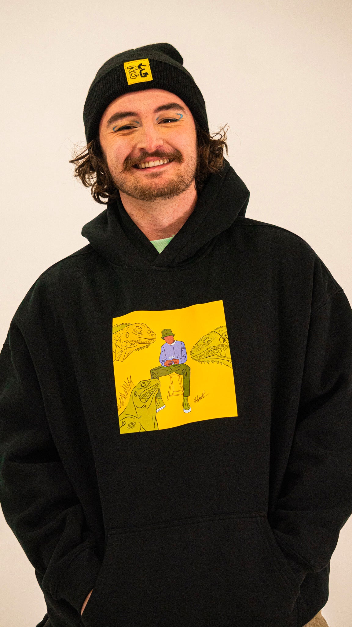 Hoodies noir oversized